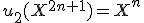 u_2(X^{2n+1})=X^n